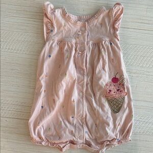 Carter’s Pink Baby Romper with Ice Cream Design 6-9 months